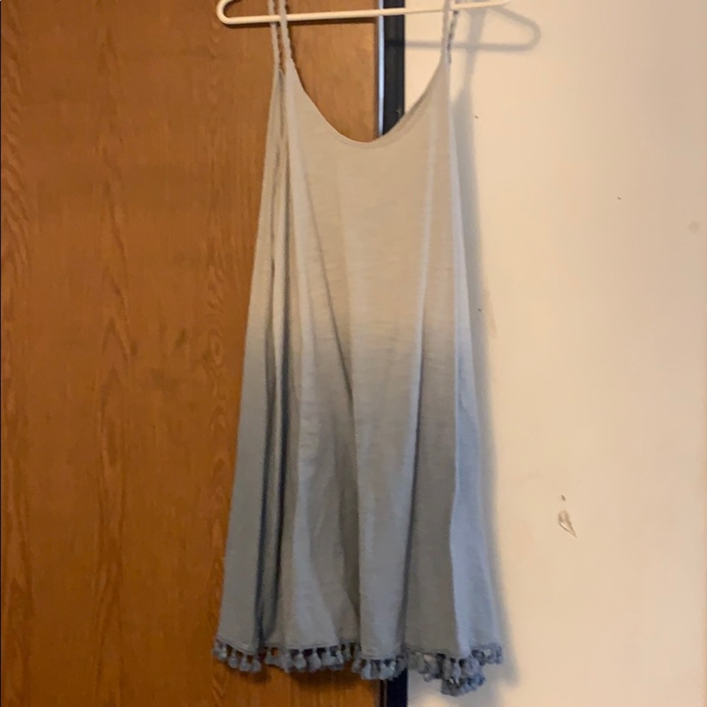 Ombré summer dress with tassels